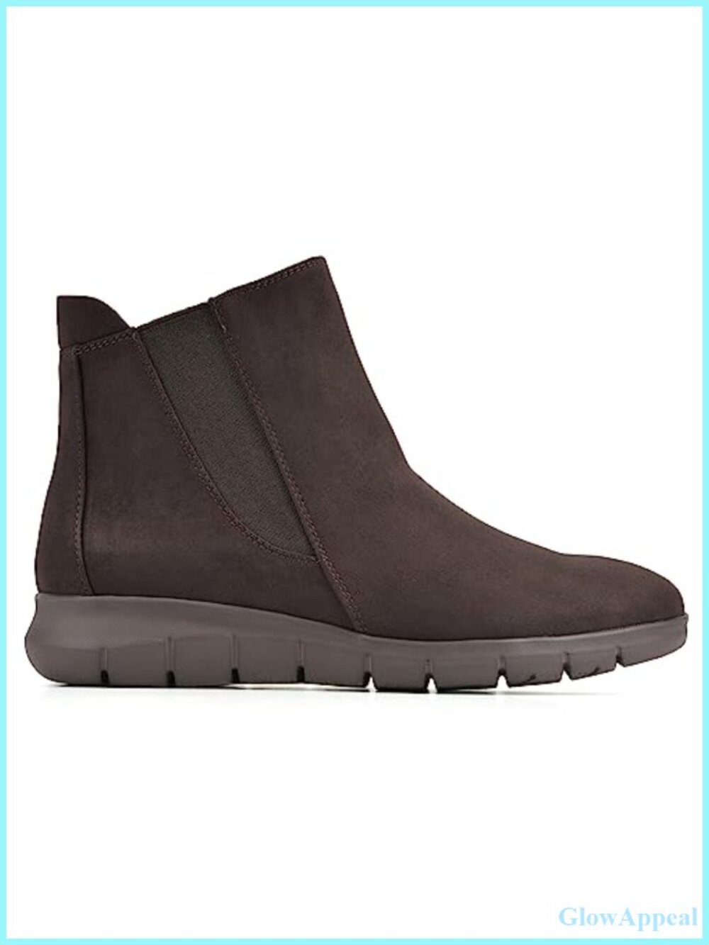 Chelsea Ankle Boot Textile Round Toe Cushioned Casual - Picture 2 of 6